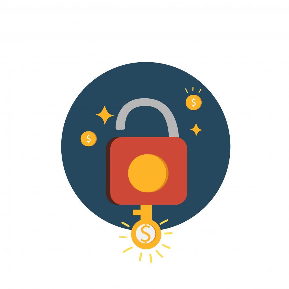 970x970 Get Free Stock Photos Of Padlock With Dollar Sign Key Icon Vector
