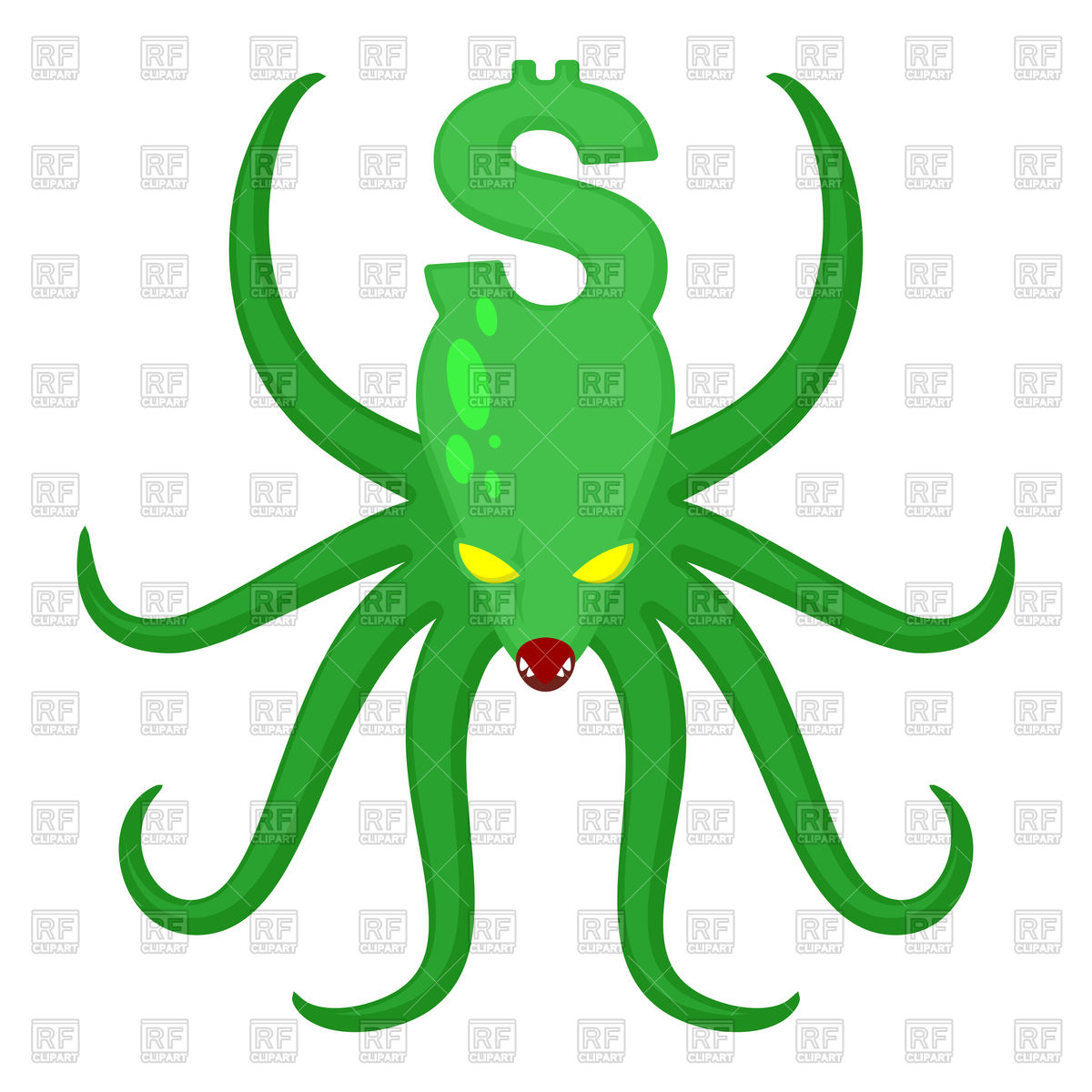 Cartoon Green Monster With Dollar Sign Vector Image Of Plants 1200x1200 Cartoon Green Monster With Dollar Sign Vector Image Of Plants