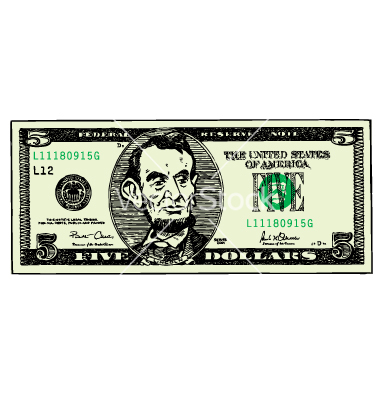 380x400 Dollar Bill Vector Images