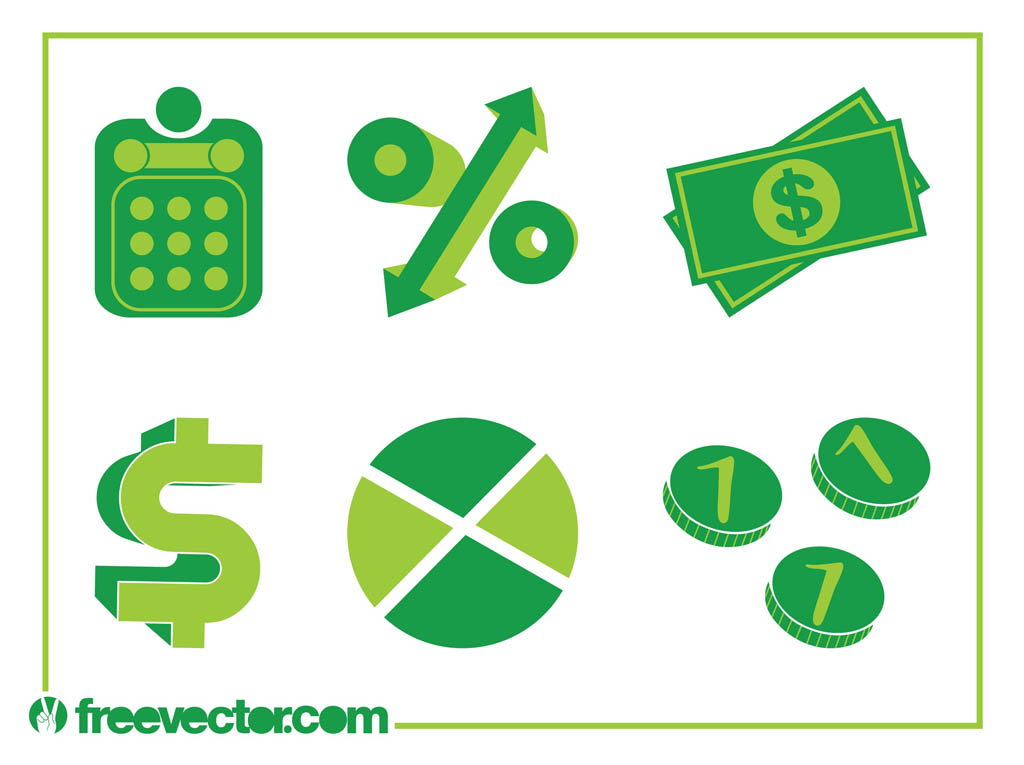 1024x765 Money Icons Vector Art Graphics
