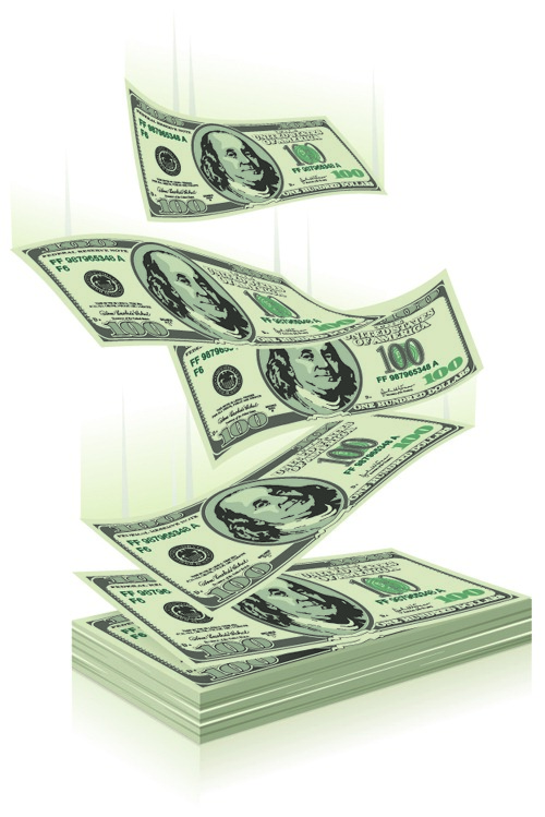500x749 U S Dollar Money Pack Design Vector Download My Free