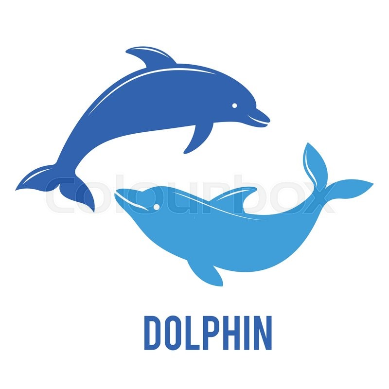 800x800 Silhouettes Of The Dolphins Jumping Stock Vector Colourbox