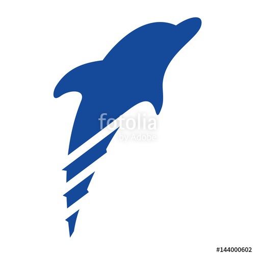 500x500 Dolphin Logo Vector Stock Image And Royalty Free Vector