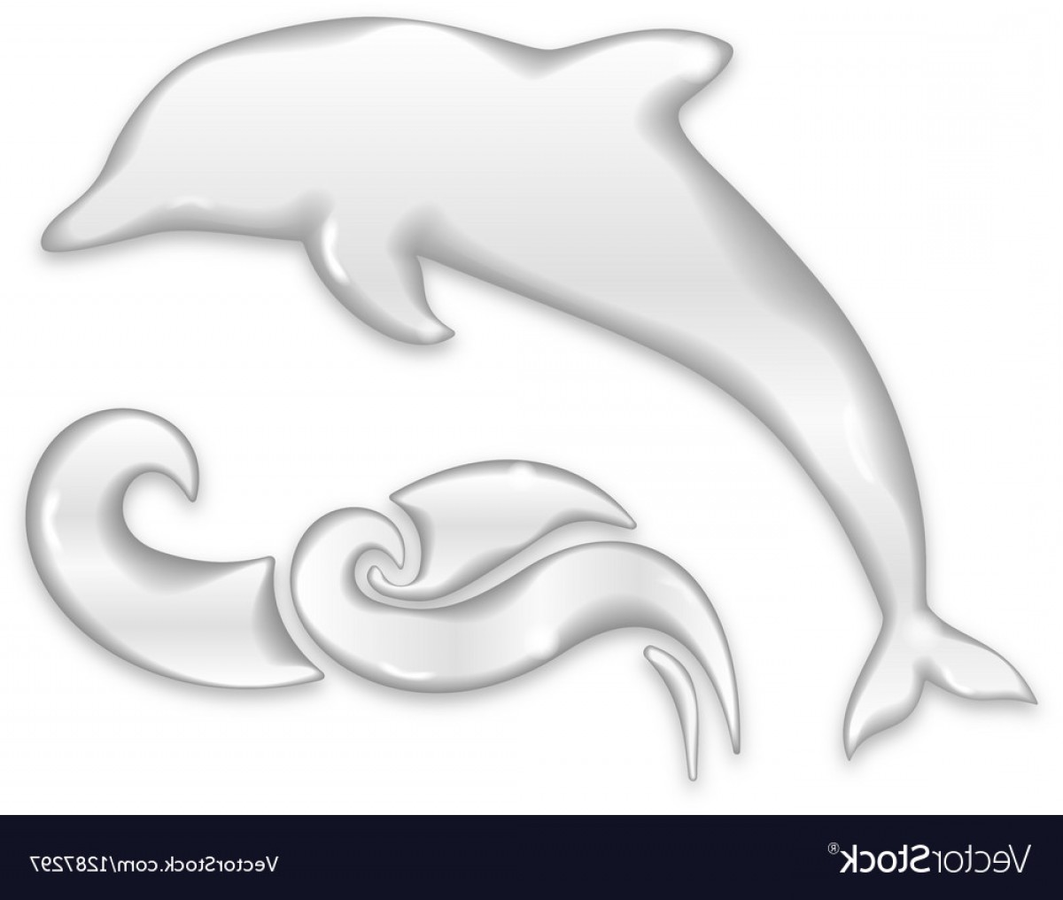 Дельфин для чеканки