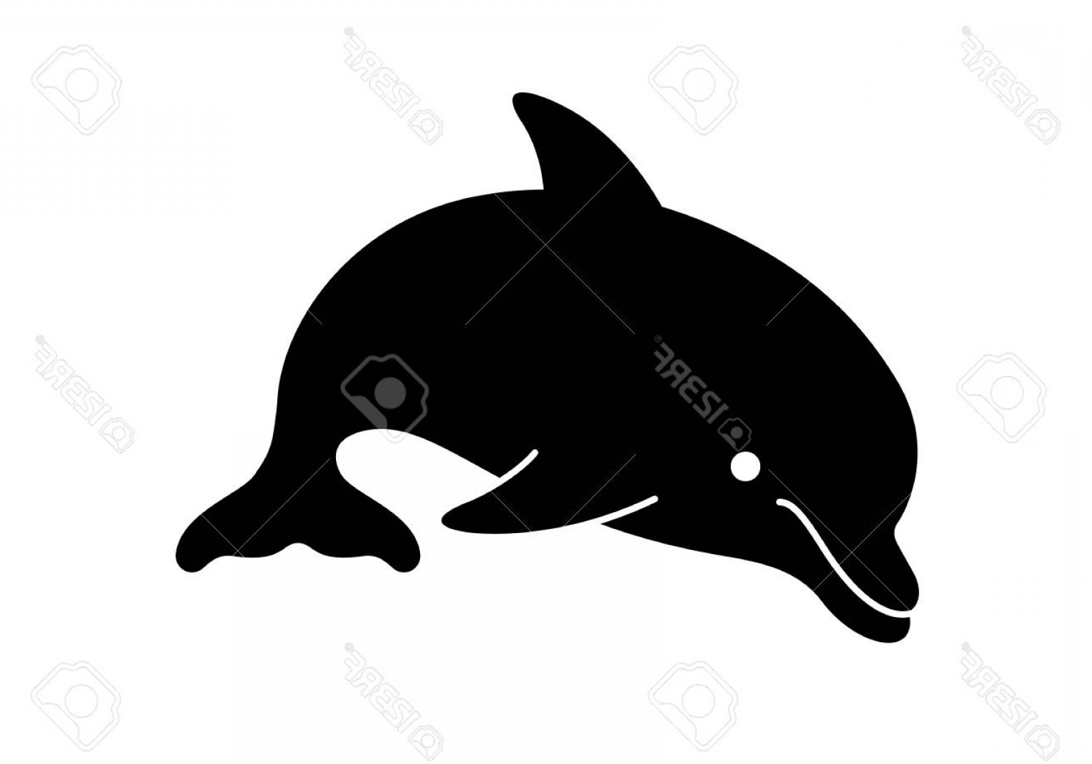 1560x1092 Dolphin Silhouette Vector Catchsplace