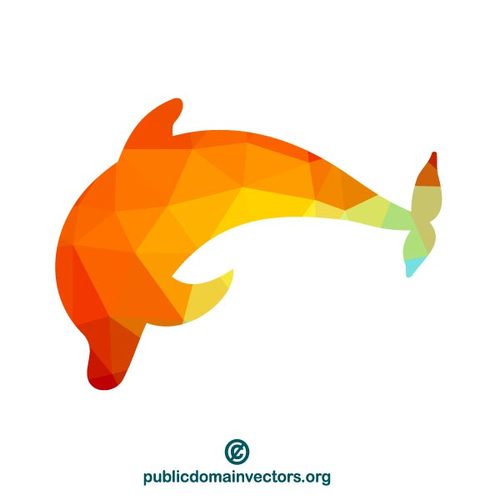500x500 Dolphin Silhouette Vector