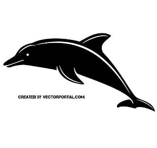 310x293 Dolphin Silhouette Vector Free Graphics Uihere