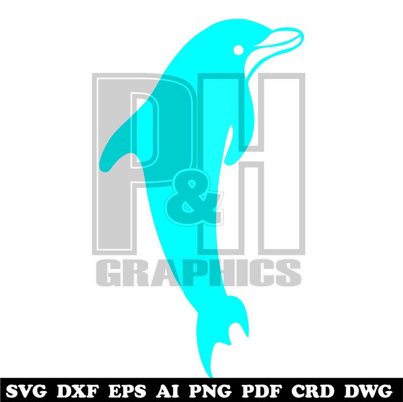 794x793 Dolphin Vector Cutting Dxf Png Pdf Crd Etsy