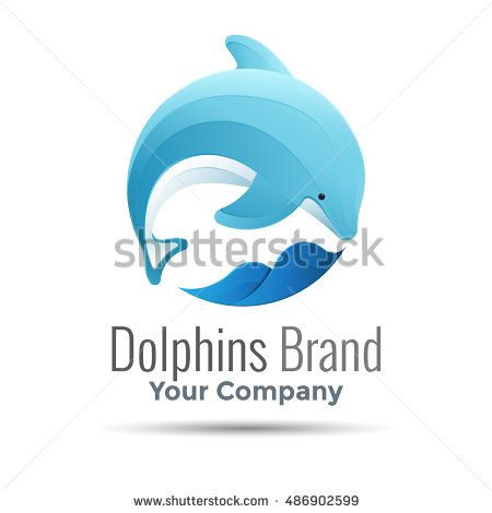 450x470 Dolphin Vector Logo Design Illustration Template For Your Bu