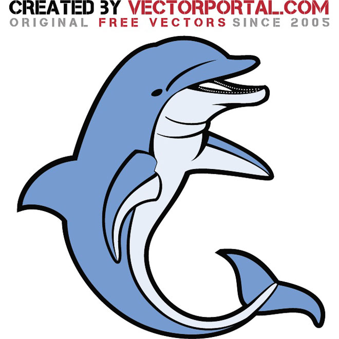 660x660 Dolphin Vector Art