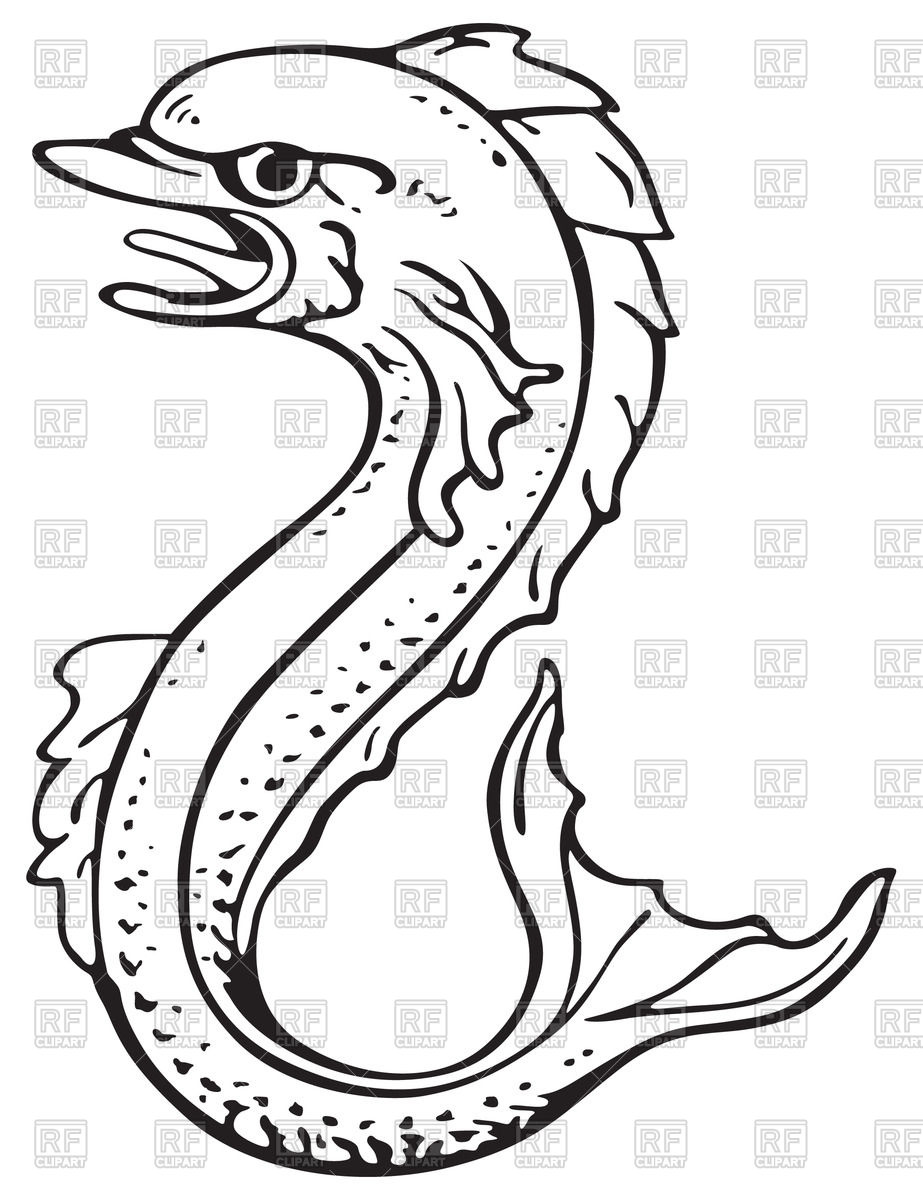 923x1200 Heraldic Dolphin Vector Image Of Plants And Animals Vectorroom