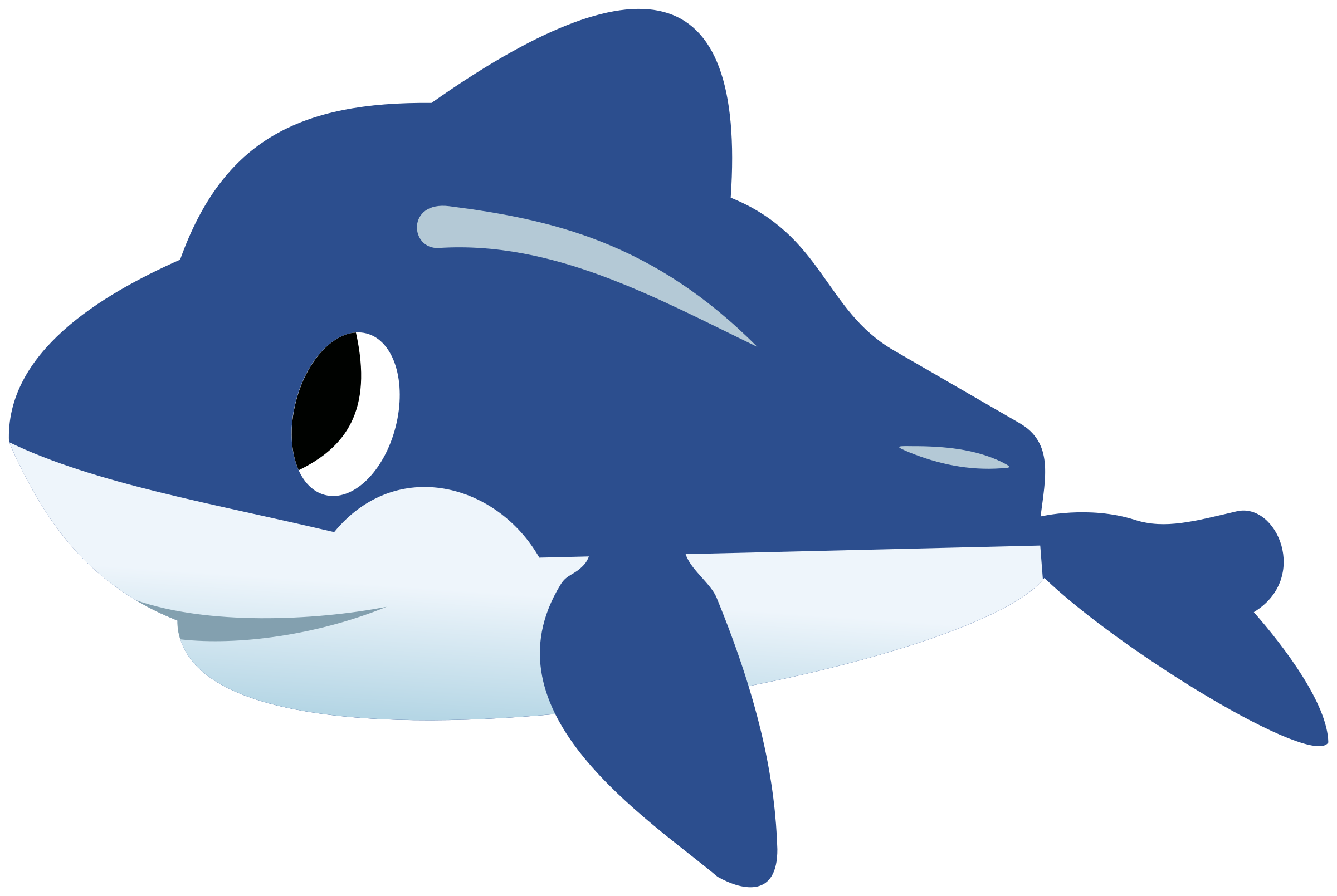 2400x1609 Toy Dolphin Vector Clipart Image