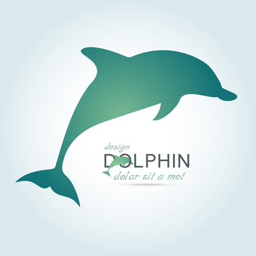 500x500 Creative Dolphin Vector Backgrounds Free Download
