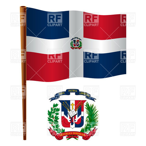 480x480 Dominican Republic Flag And Coat Of Arms Vector Image Of Signs