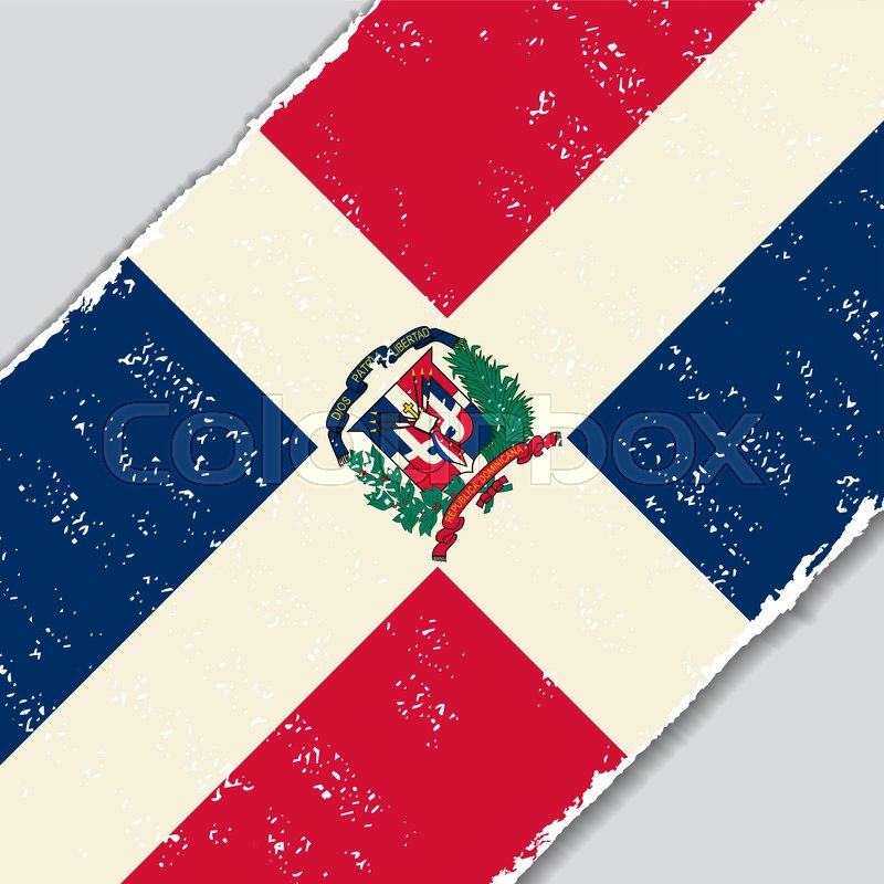 800x800 Dominican Republic Grunge Flag Stock Vector Colourbox