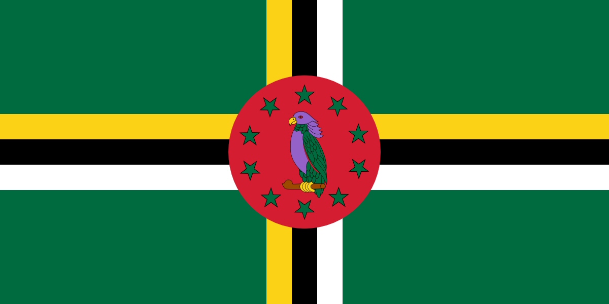 1200x600 Free Dominica Flag Images Gif, Pdf, Png