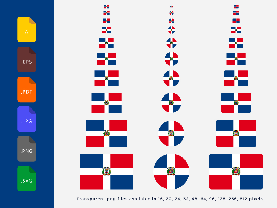 930x700 Dominican Republic Flag Vector Frebers