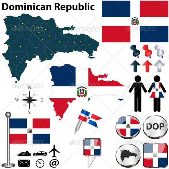 Map Of Dominican Republic Travel Vectors Design Dominican 590x590 Map Of Dominican Republic Travel Vectors Design Dominican
