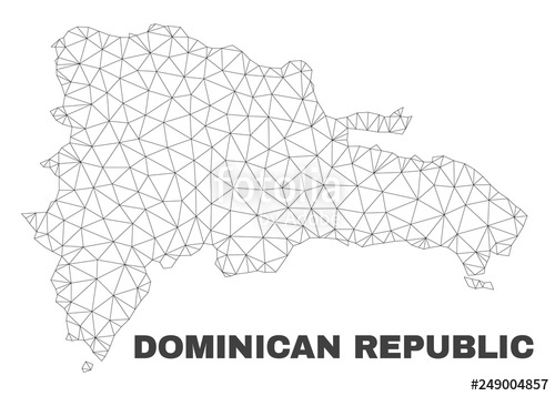 Abstract Dominican Republic Map Isolated On A White Background 500x357 Abstract Dominican Republic Map Isolated On A White Background