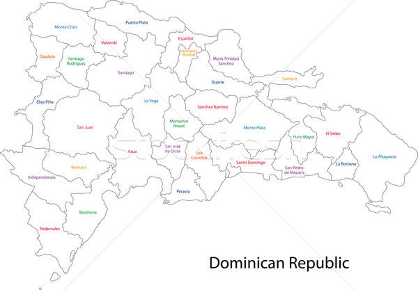 Dominican Republic Map Vector Illustration Iryna Volina 600x417 Dominican Republic Map Vector Illustration Iryna Volina