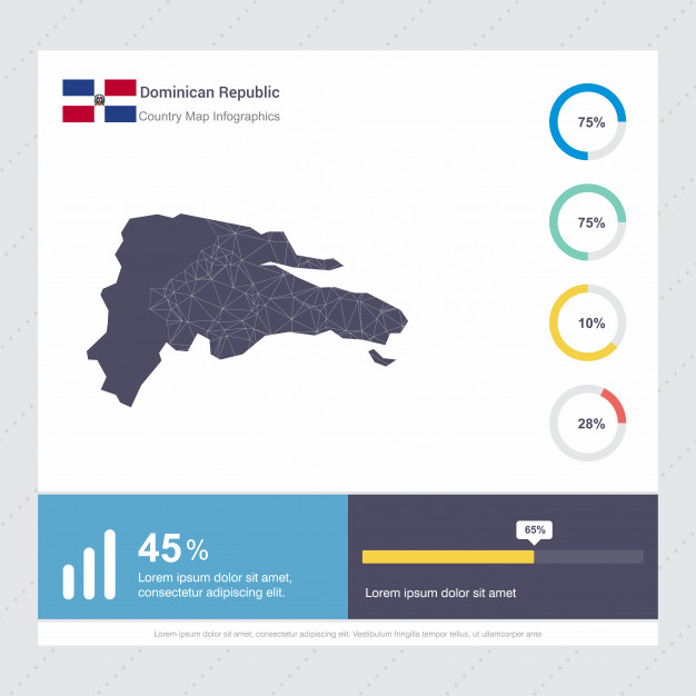 Dominican Republic Map Flag Infographics Template Vector Free 626x626 Dominican Republic Map Flag Infographics Template Vector Free