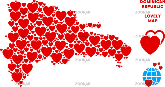 Photo Vector Lovely Dominican Republic Map Mosaic Of Hearts Image 550x292 Photo Vector Lovely Dominican Republic Map Mosaic Of Hearts Image