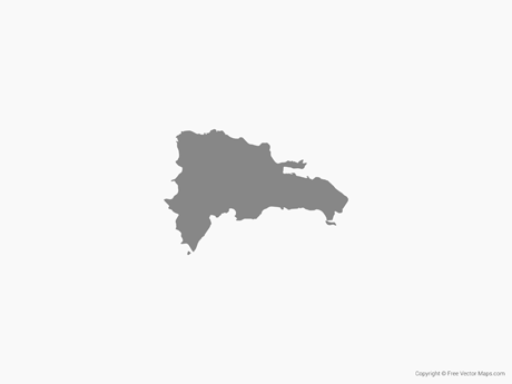 Vector Map Of Dominican Republic 460x345 Vector Map Of Dominican Republic