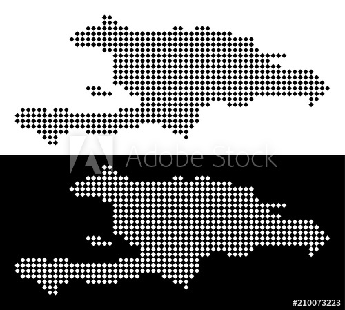 Vector Rhombus Dot Haiti And Dominican Republic Map Abstract 500x449 Vector Rhombus Dot Haiti And Dominican Republic Map Abstract
