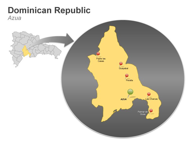 Dominican Republic Powerpoint Map 800x600 Dominican Republic Powerpoint Map