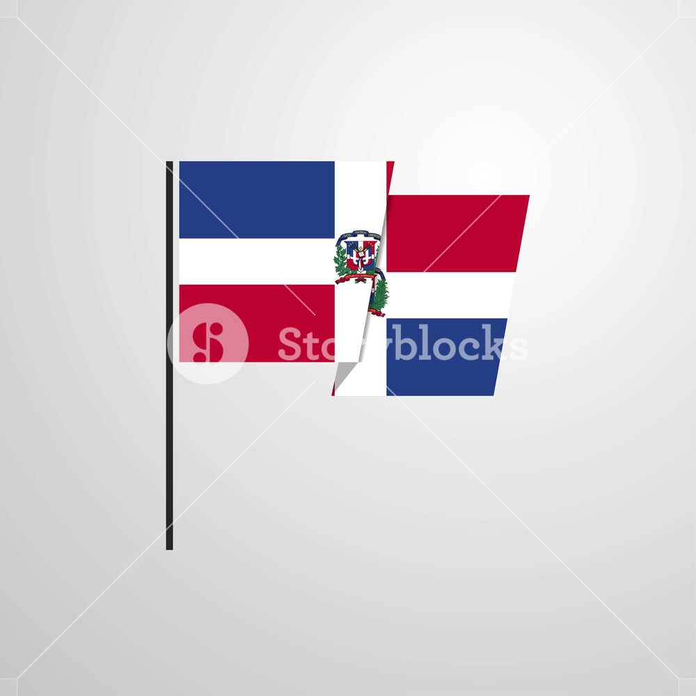 Dominican Republic Waving Flag Design Vector Royalty Free Stock 1000x1000 Dominican Republic Waving Flag Design Vector Royalty Free Stock