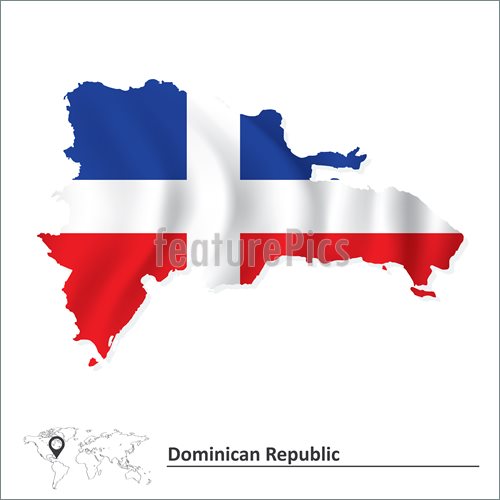 Flags Map Of Dominican Republic 500x500 Flags Map Of Dominican Republic