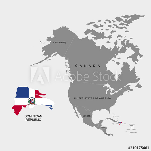 Territory Of The Dominican Republic On North America Continent 500x500 Territory Of The Dominican Republic On North America Continent