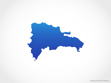 Vector Map Of Dominican Republic 460x345 Vector Map Of Dominican Republic