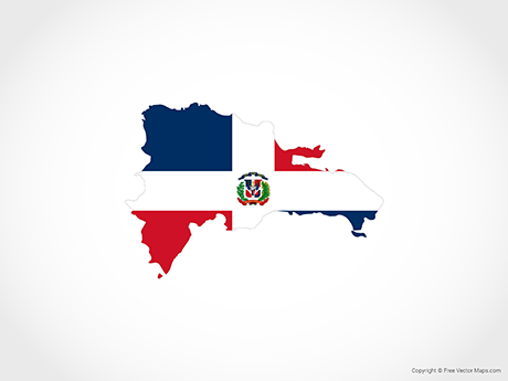 Vector Map Of Dominican Republic 460x345 Vector Map Of Dominican Republic
