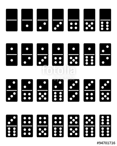 400x500 Full Set Of Domino, Vector Illustration Stock Image And Royalty