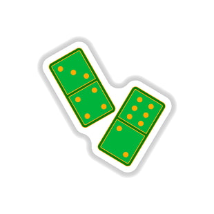 310x310 In Paper Sticker Style Domino Vector Free Graphics