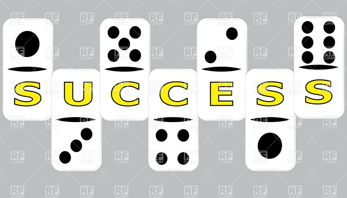 1200x686 Inscription Success On Domino Vector Image Of Backgrounds