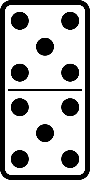 300x600 Domino Set Clip Art