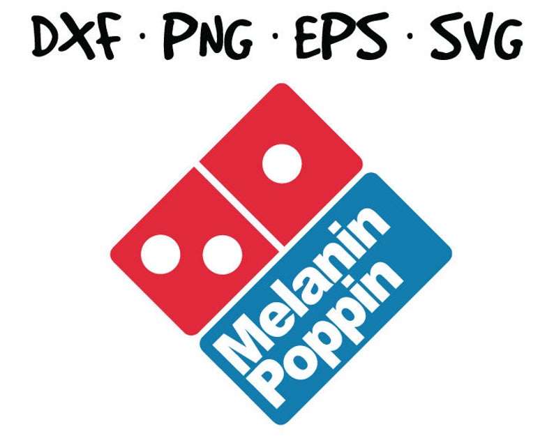 794x635 Melanin Poppin Domino's Pizza Inspired Logo Vector Etsy