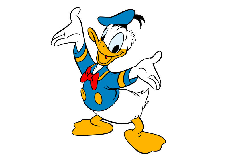 800x566 Donald Duck Vector