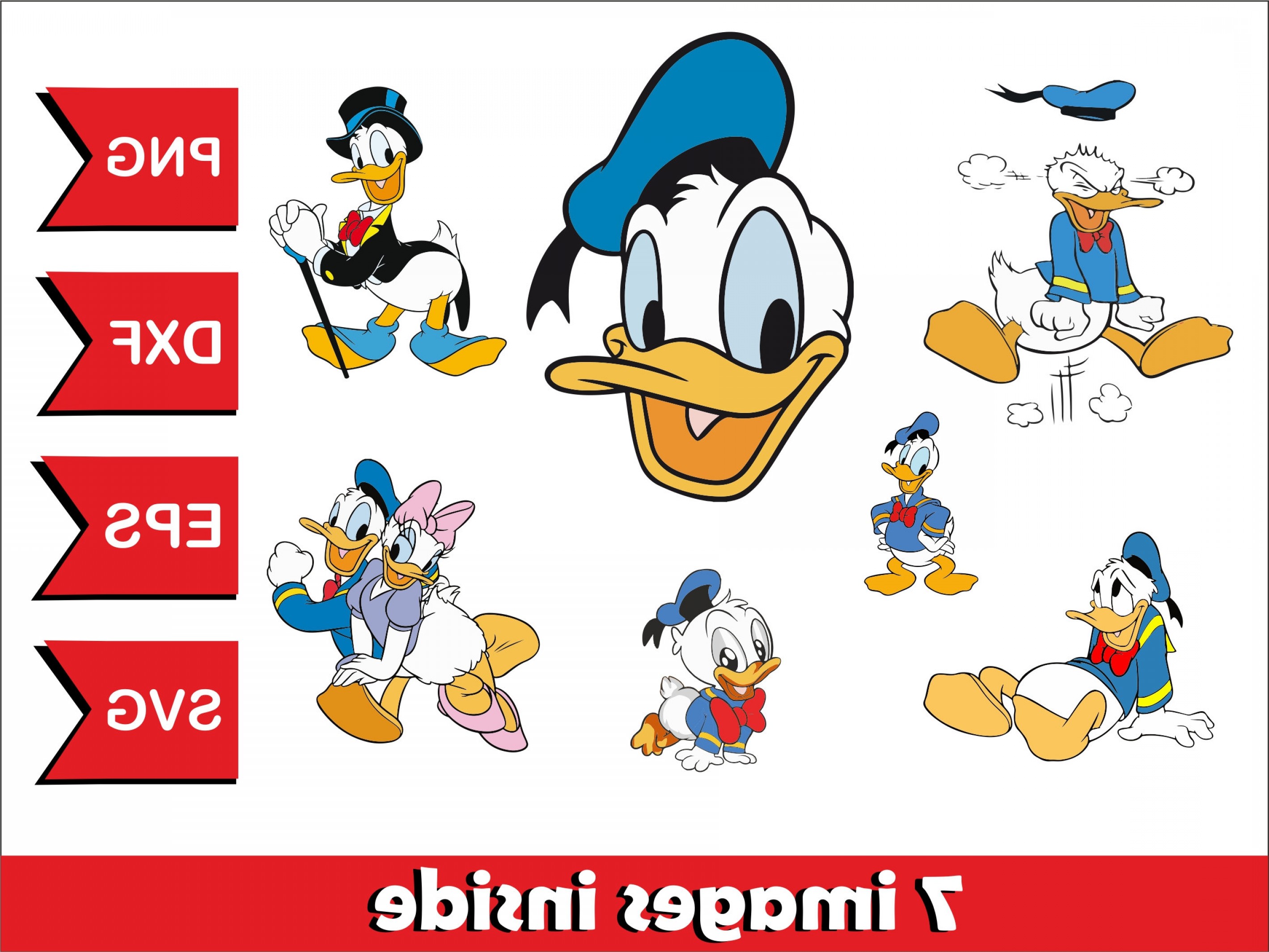 Donald Duck Vector at Vectorified.com | Collection of Donald Duck ...