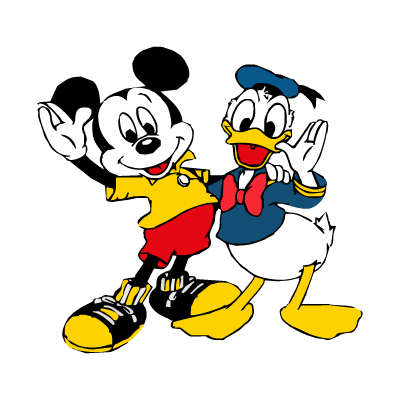 400x400 Mickey Mouse Donald Duck Vector Logo