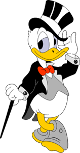 158x300 Donald Duck Logo Vector
