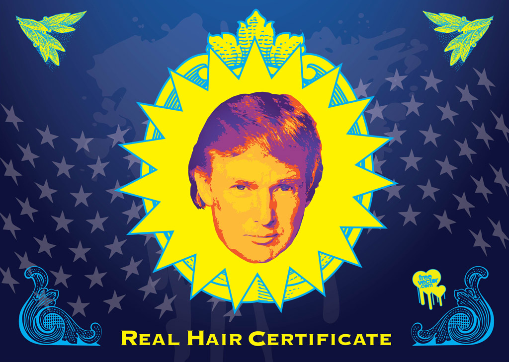 1024x729 Donald Trump Hair Vector Vector Art Graphics