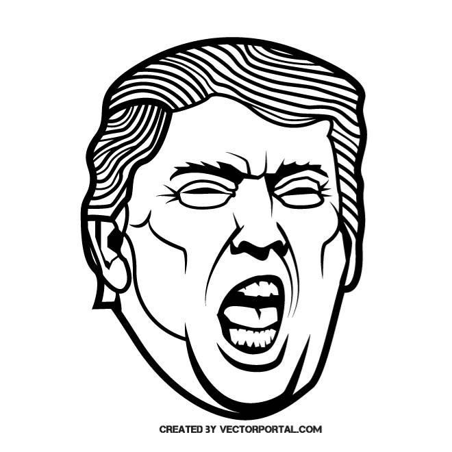 American President Donald Trump Celebrity Vector Illustrations 660x660 American President Donald Trump Celebrity Vector Illustrations