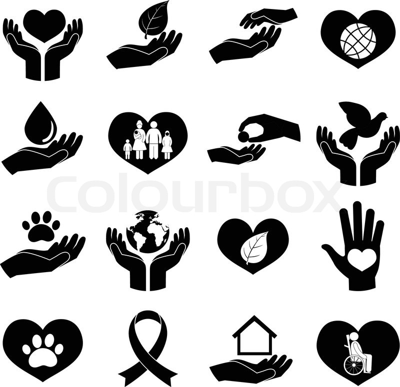800x775 Charity Donation Social Services And Stock Vector Colourbox
