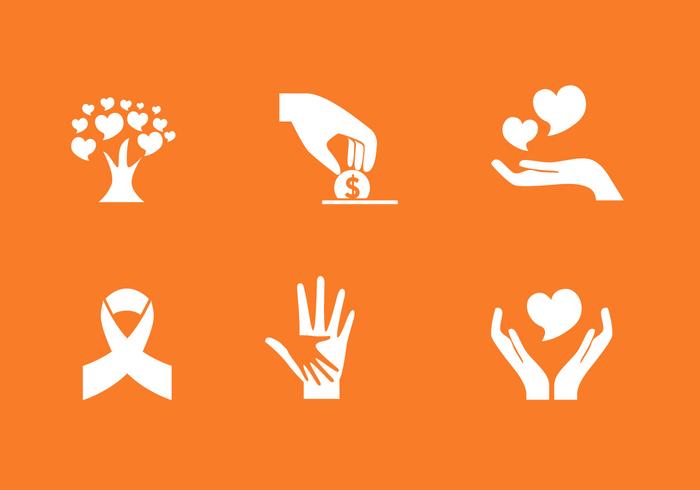 700x490 Vector Donation Icon Set