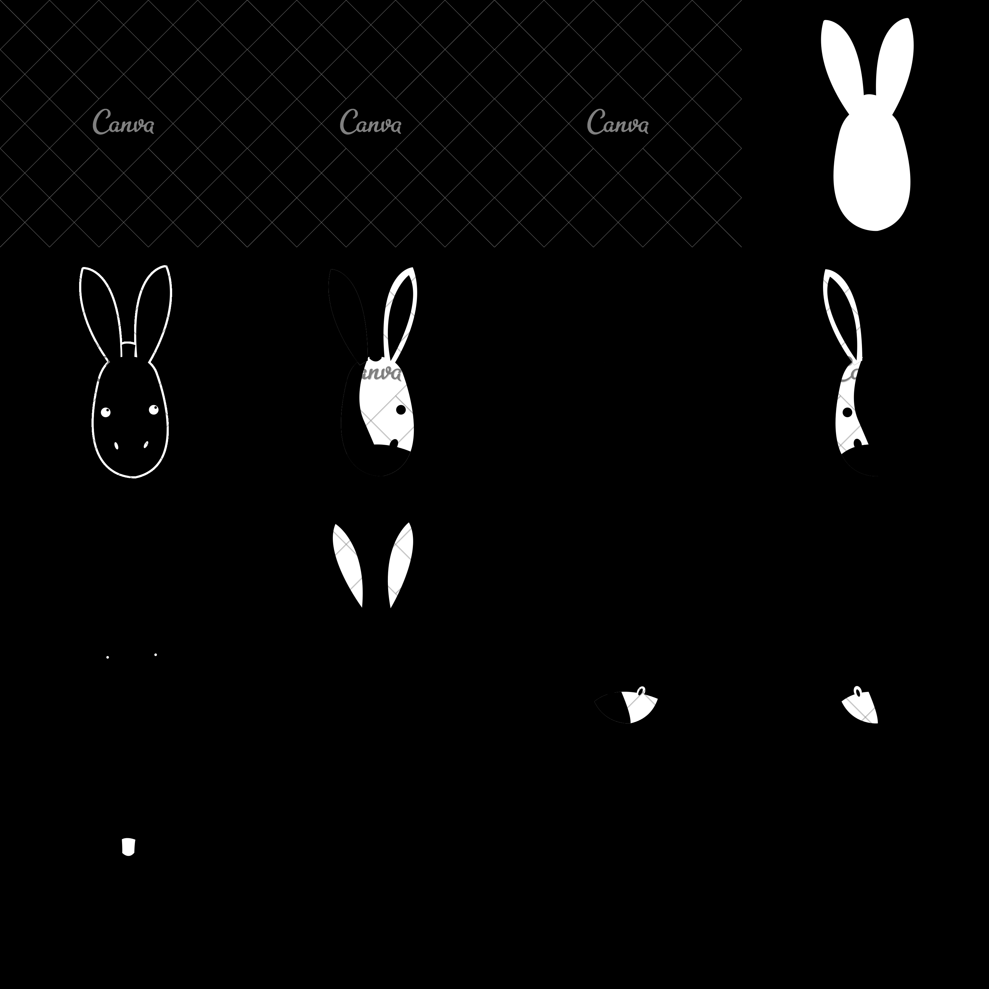 3200x3200 Donkey Face Vector