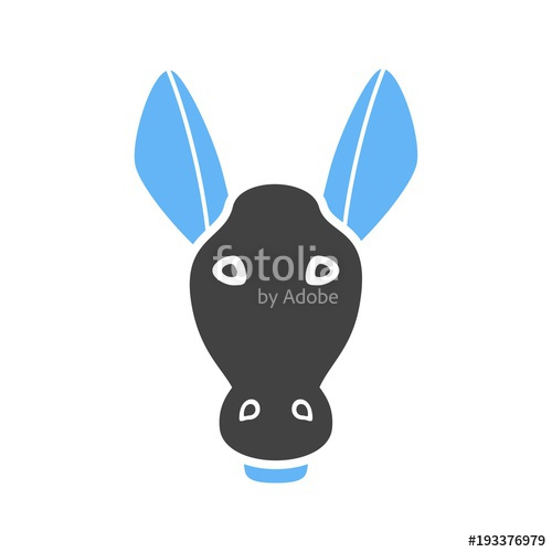 500x500 Donkey Face Icon Stock Image And Royalty Free Vector