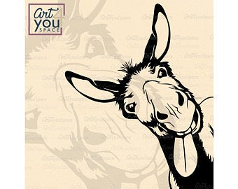 340x270 Donkey Face Etsy